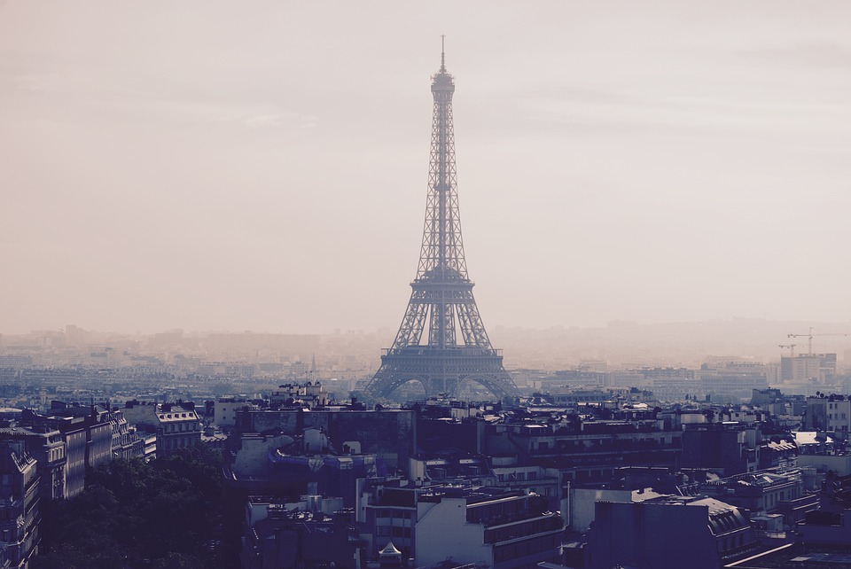 paris et sa tour vu du ciel