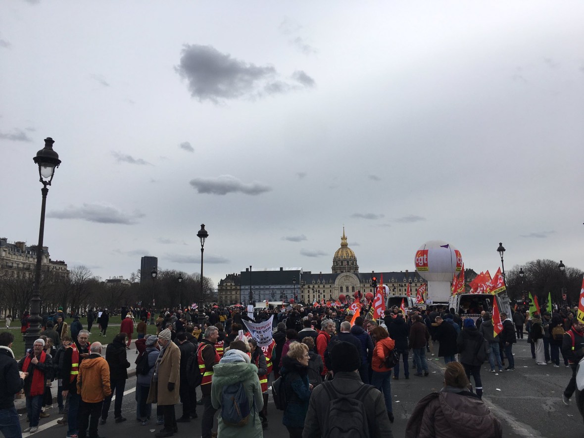 manif contre réforme des retraites